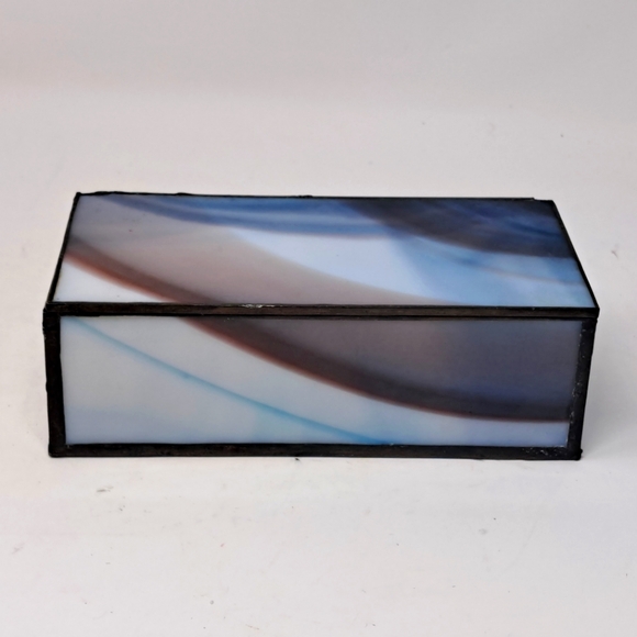 Stained Glass Jewlery Box/Trinket Box - Picture 2 of 7